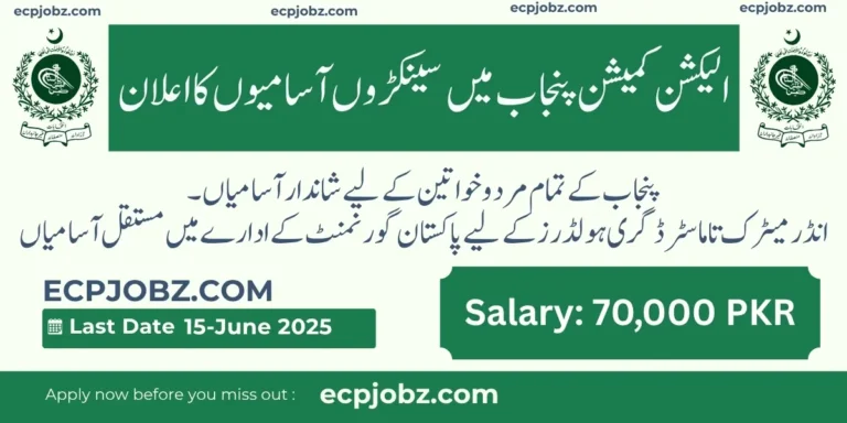ECP Jobs 2025 for Punjab